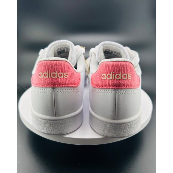 Adidas Advantage K White/Pink Shoes – IG2512 – Sz 3 - Picture 3 of 6